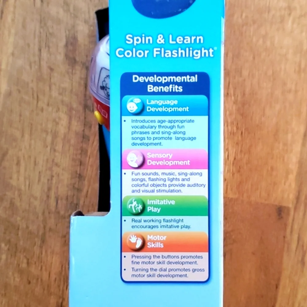 VTech Kids NIB Spin and Learn Color Flashlight for‎ 12-36M
